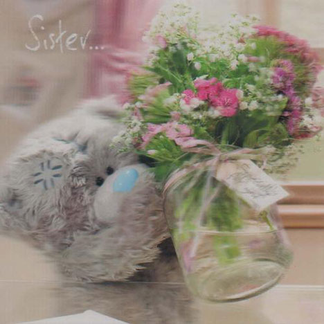 3D Holographic Sister Birthday Me to You bear Card £2.85